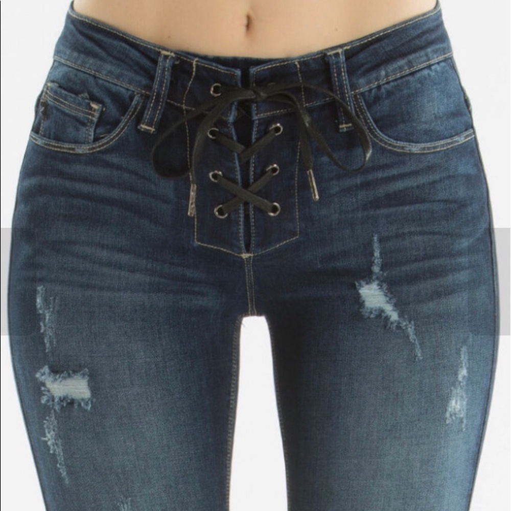 ❤️KanCans❤️Reg $65. Sexy dark lace up